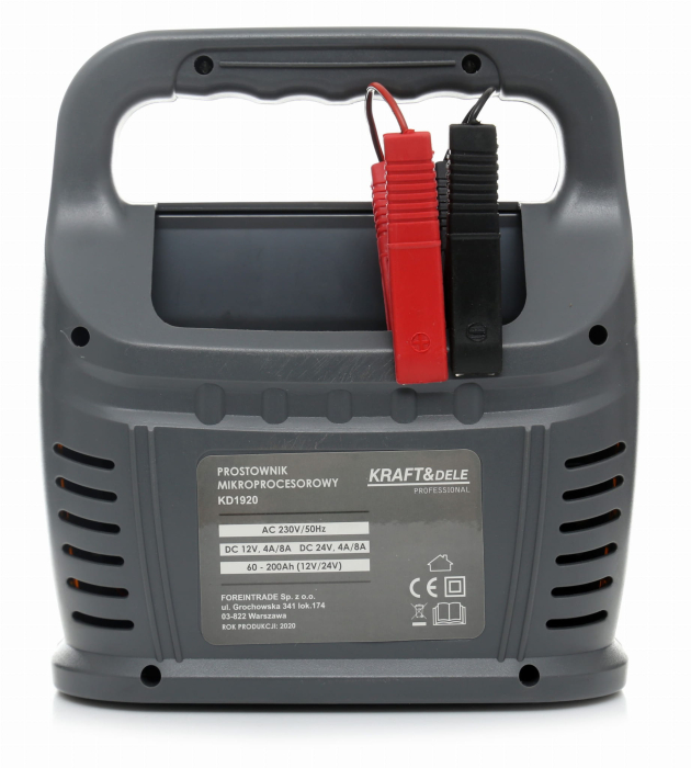 Redresor, incarcator baterie 12V 24V 8A 200Ah auto, tractor, tir, camion (KD1920) [9]