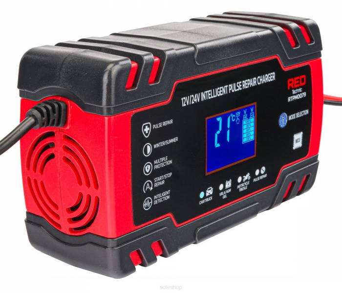 Redresor, incarcator baterie 12V 24V 8A 6-150Ah auto (RTPM0079) [6]