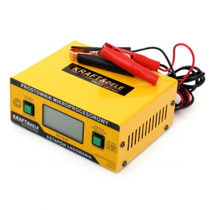 Redresor, incarcator baterie cu microprocesor 10A 6-24V 3-150Ah 6-8-12-14-18-24V auto (KD1919) [8]