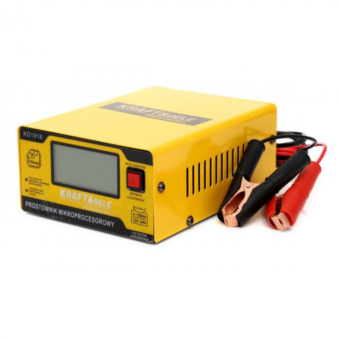 Redresor, incarcator baterie cu microprocesor 12V 24V 10A 6-150Ah (KD1918) [2]