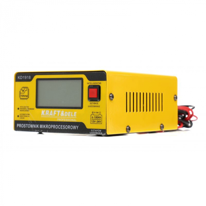 Redresor, incarcator baterie cu microprocesor 12V 24V 10A 6-150Ah (KD1918) [4]