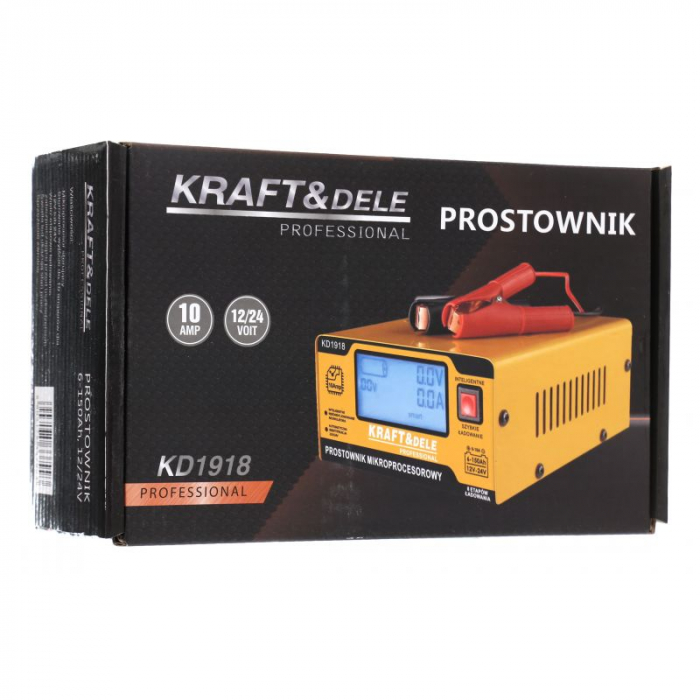 Redresor, incarcator baterie cu microprocesor 12V 24V 10A 6-150Ah (KD1918) [3]