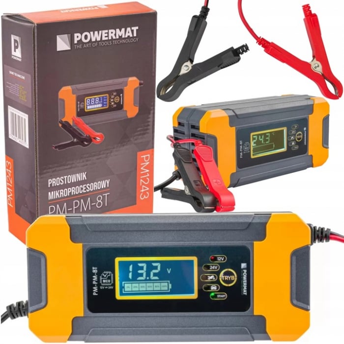 Redresor, incarcator baterie cu microprocesor 12V 24V (PM1243) [1]