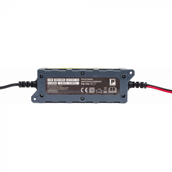 Redresor, incarcator baterie cu microprocesor 6V-12V 1A 4-120Ah (PM0706) [2]