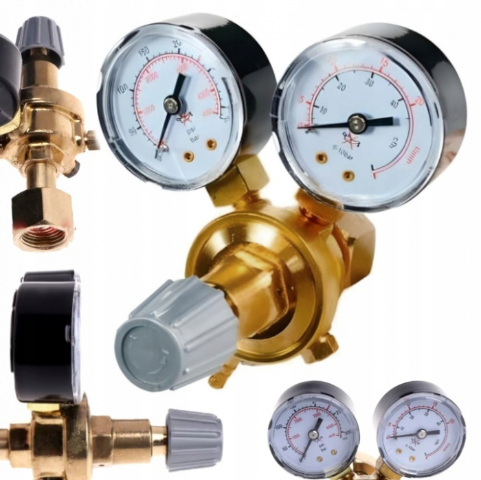 Regulator reductor presiune CO2 Argon 2 manometre (KD1824) [1]