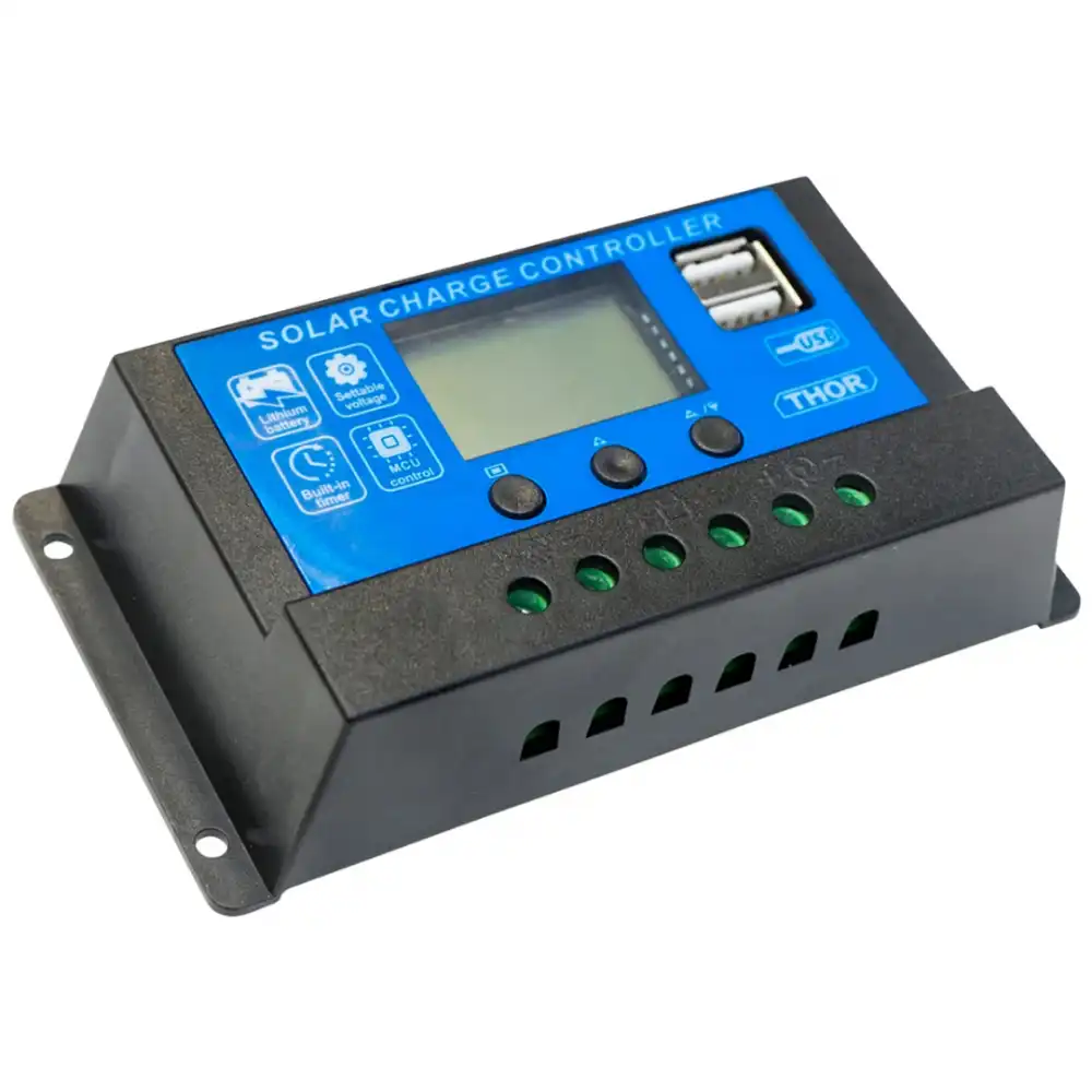 Regulator tensiune pentru panou solar 10A 12V24V 2X port USB DISDM56 (87TH472) [1]