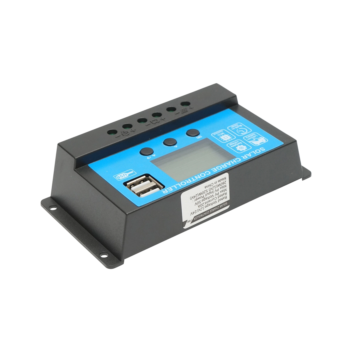 Regulator tensiune pentru panou solar 20A 12V24V 2X port USB DISDM93 (BK87455) [3]