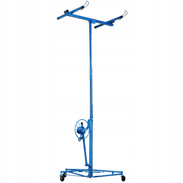 Ridicator macara placi gips carton 3.5m pliabil, max 68kg, suport reglabil, roti cu frana (14361) [4]