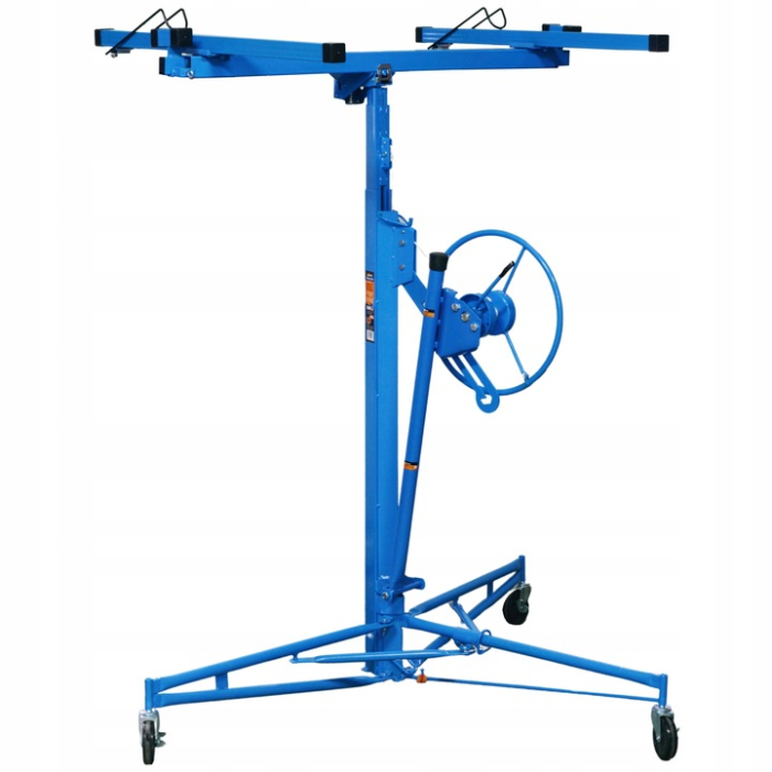 Ridicator macara placi gips carton 3.5m pliabil, max 68kg, suport reglabil, roti cu frana (14361) [3]