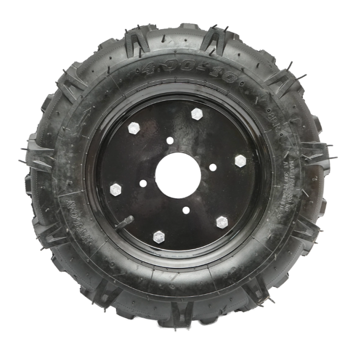 Roata completa 400/10 crampon 8PR cu janta neagra (BK400/10R) [2]