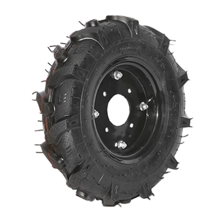Roata completa 400/8 R1 4PR crampon cu janta neagra (DIS400/8R1) [1]