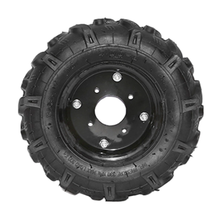 Roata completa 400/8 R1 4PR crampon cu janta neagra (DIS400/8R1) [3]