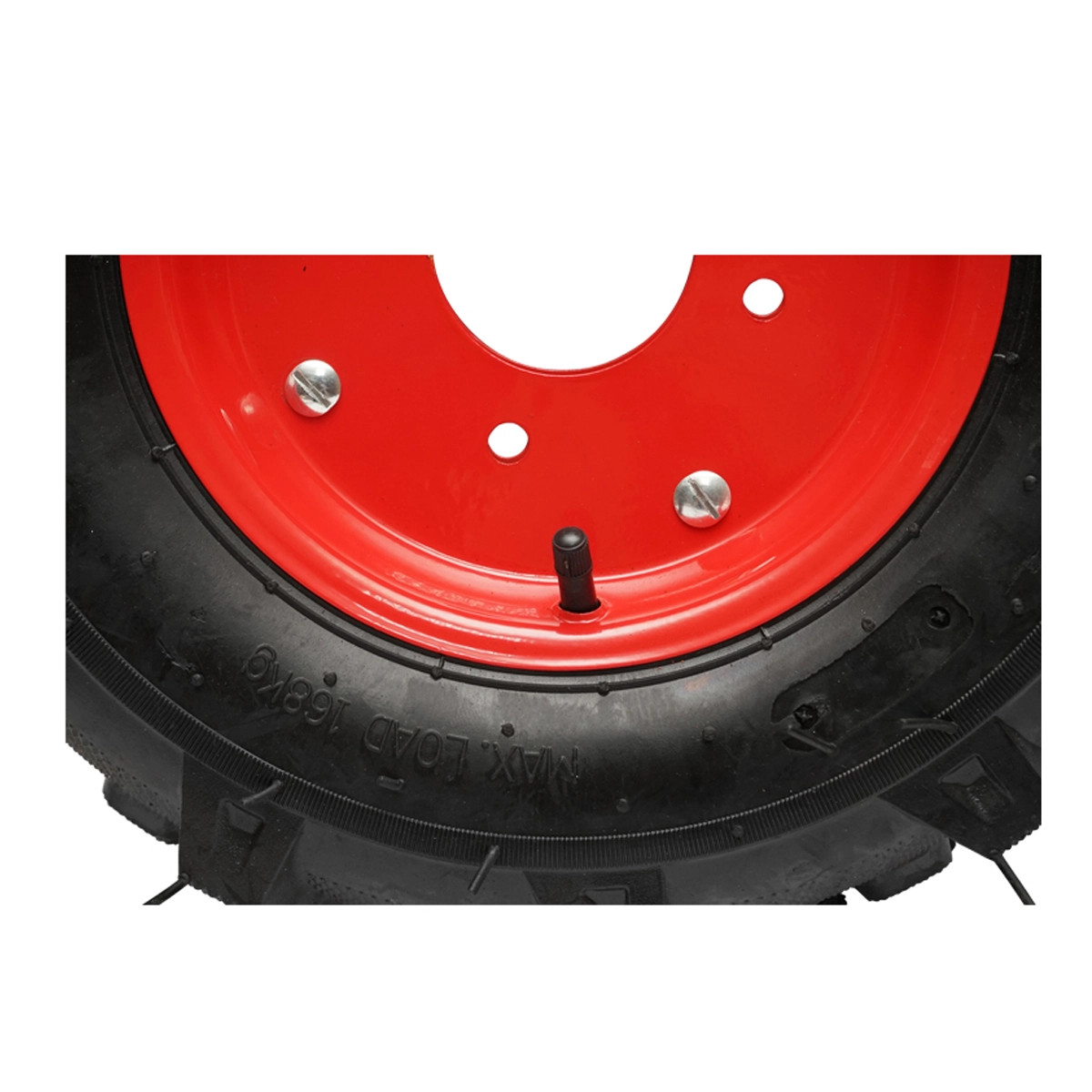Roata completa 400/8 R1 4PR crampon cu janta rosie (DIS400/8R2) [2]