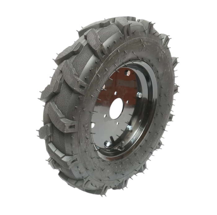 Roata completa 500/12 R1 8PR crampon cu janta neagra (DIS500/12R1) [1]