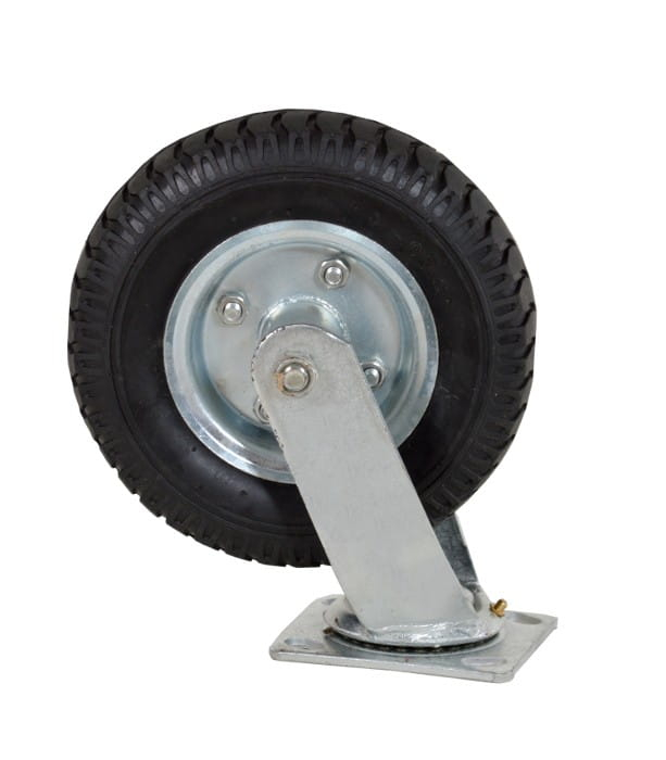 Roata fixa din cauciuc placa metalica carucioare 210 mm (KD457) [2]