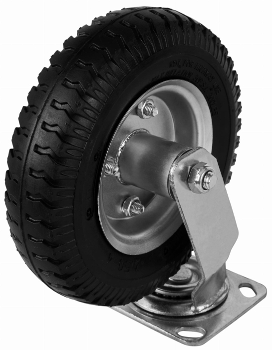 Roata fixa din cauciuc placa metalica carucioare 210 mm (KD457) [7]