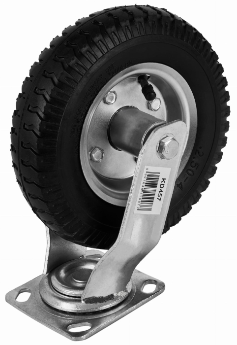 Roata fixa din cauciuc placa metalica carucioare 210 mm (KD457) [6]