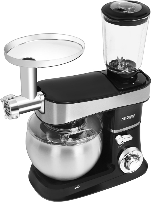 Robot de bucatarie multifuncțional 3 in 1, 2200W, Bol Inox 6L, Blender 1.5L si Masina de Tocat Carne (KD4164) [3]