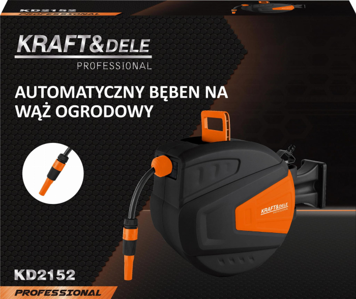 Rola automata pentru furtun de gradina 20m + 2m cu sistem de franare (KD2152) [3]
