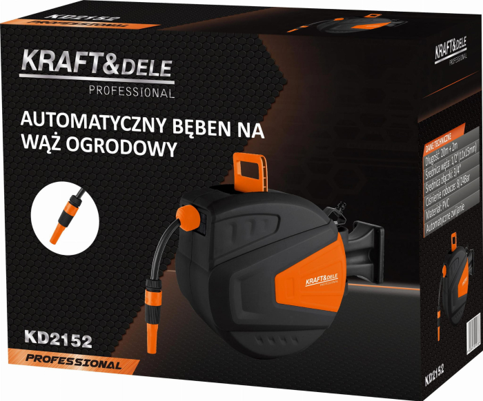 Rola automata pentru furtun de gradina 20m + 2m cu sistem de franare (KD2152) [4]