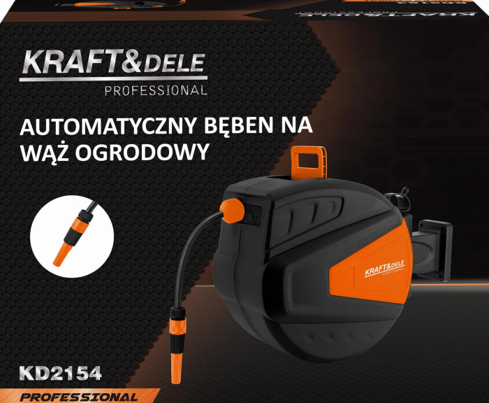 Rola automata pentru furtun de gradina 25m cu suport de perete (KD2154) [11]