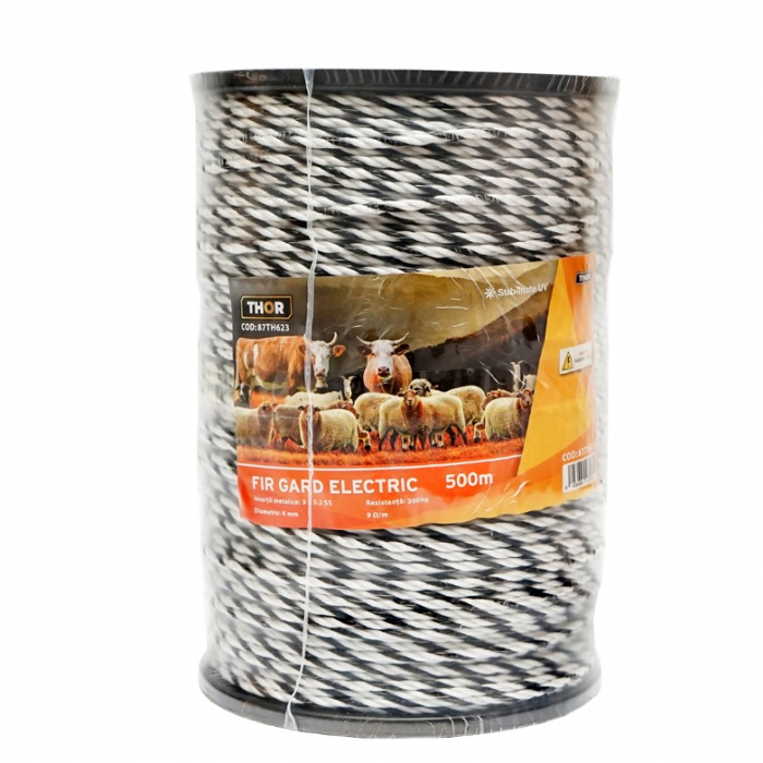 Rola fir 4 mm 200kg 3x0.2mm 0.9Ohm m SS 500m gard electric DISSR30 (87TH623) [2]
