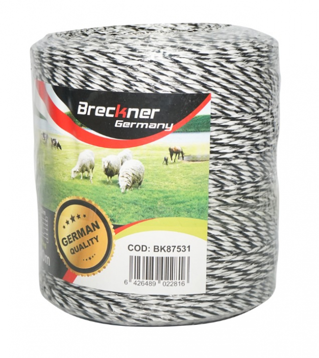 Rola fir 500m 3 mm 5x0.2 mm aluminiu 1x0.25mm cupru 0.4 Ohm m gard electric DISCH89 (BK87531) [4]