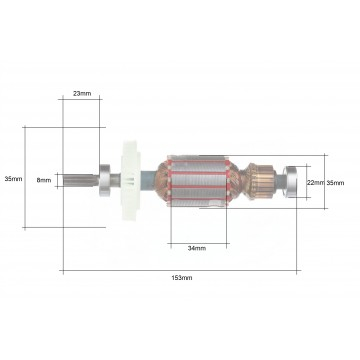 Rotor pentru cheie de impact MXEW01 (MXEW011) [3]