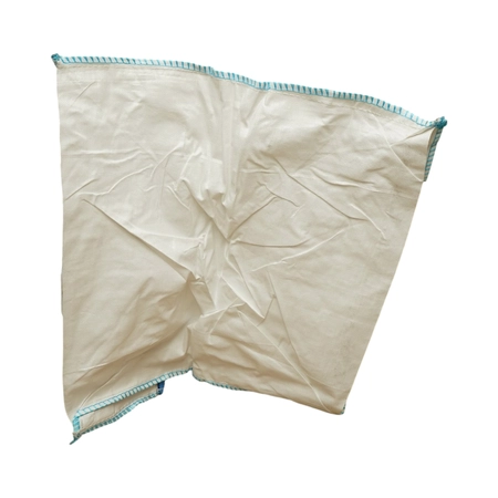 Sac big bag 100x100x130cm alb, capacitate 2000kg, tip U-Panel nelaminat, fund plan, top fusta 85cm (DISUX05) [3]