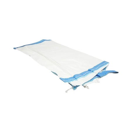 Sac big bag 95x95x150cm alb, capacitate 1200kg, tip U-Panel nelaminat, fund plan, top fusta 85cm (DISUX06) [3]
