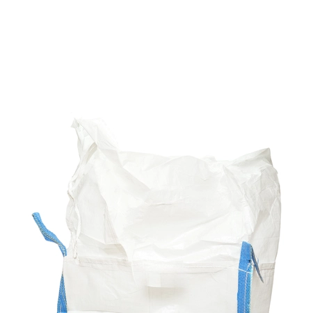 Sac big bag 95x95x180cm alb, capacitate 1500kg, tip U-Panel nelaminat, fund plan, top fusta 85cm (DISUX08) [4]