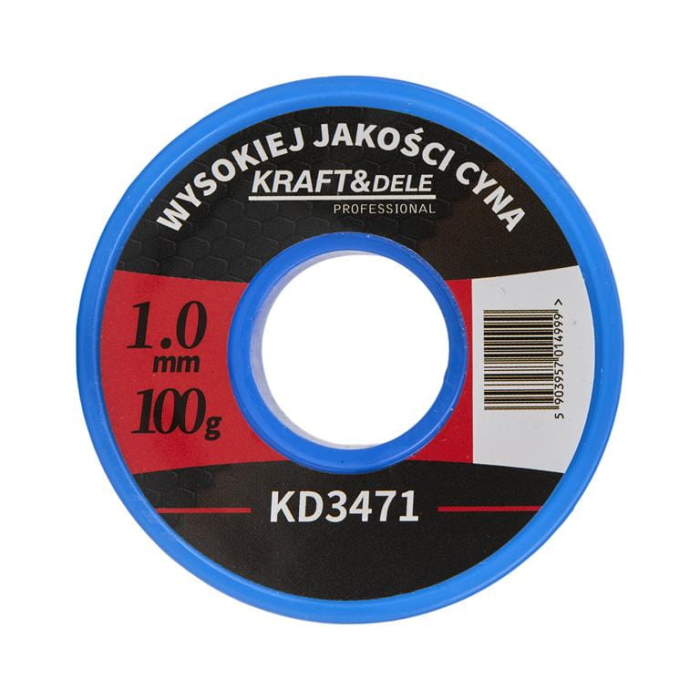 Sarma de sudura Fludor cositor fara colofoniu 1 mm 100 g (KD3471) [9]