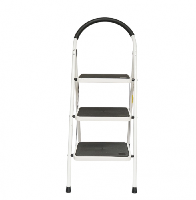 Scara metalica pliabila, 3 trepte cauciuc antiderapant, inaltime 127cm, sarcina maxima 150Kg (DISPN85) [5]