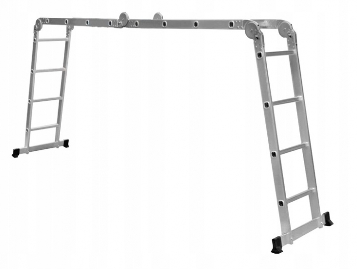 Scara multifuctionala 3.7m articulata cu platforma aluminiu (G02440) [3]