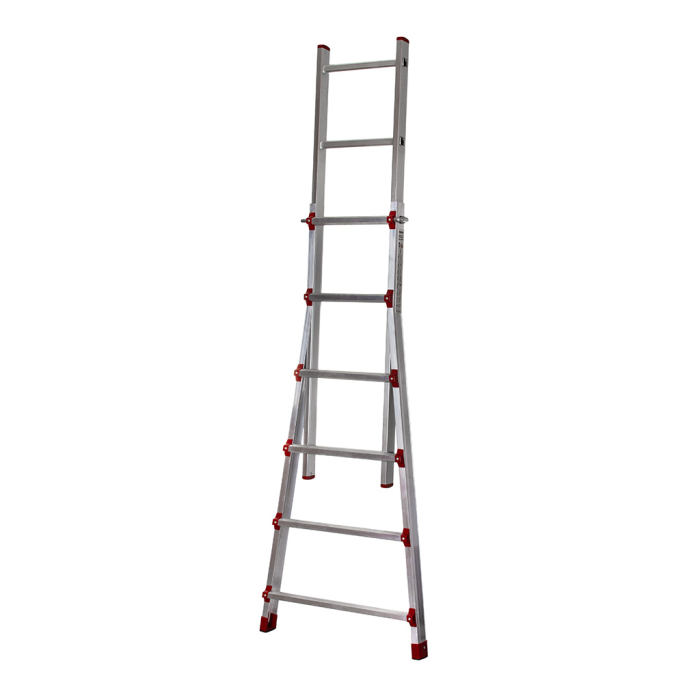 Scara telescopica aluminiu 3.05 m pliabila 150 kg 11 trepte (M85611) [2]