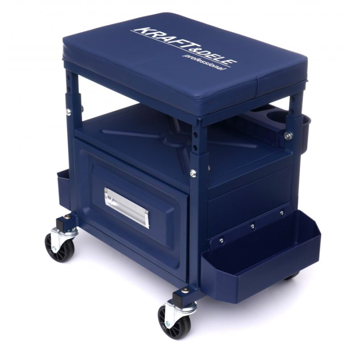 Scaun de atelier, cu sertar si spatii de depozitare 60x40x44,5 cm (KD10761) [2]