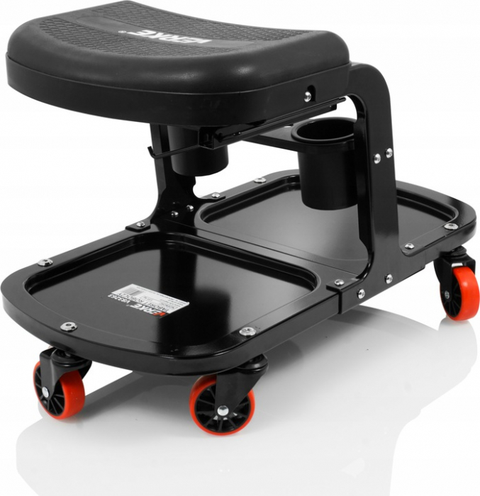 Scaun service auto cu sertar spatiu depozitare scule roti 360 grade atelier mecanic (V83263) [3]