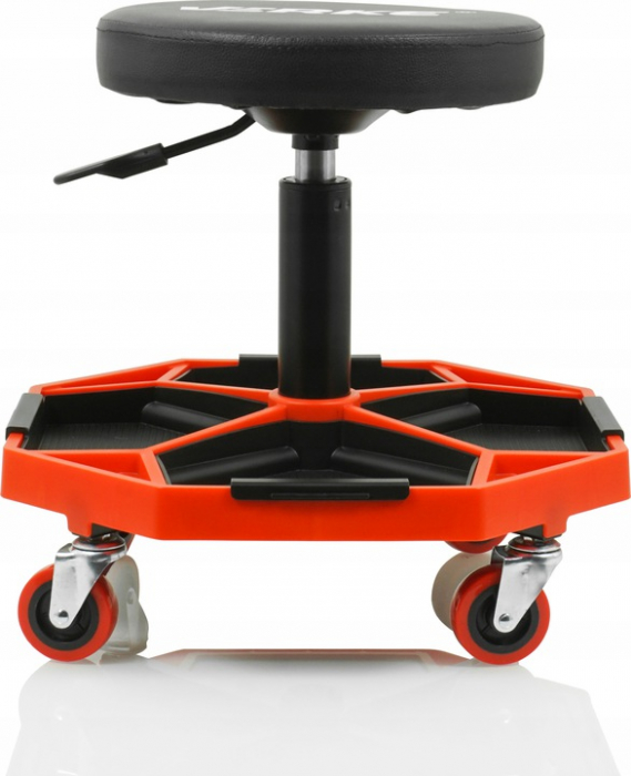 Scaun service auto inaltime reglabila 4 comparimente scule detasabile roti 360 grade atelier mecanic (V83262) [5]
