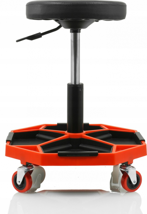 Scaun service auto inaltime reglabila 4 comparimente scule detasabile roti 360 grade atelier mecanic (V83262) [4]