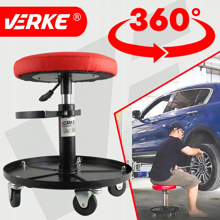 Scaun service auto inaltime reglabila scule detasabile roti 360 grade atelier mecanic (V83260) [9]