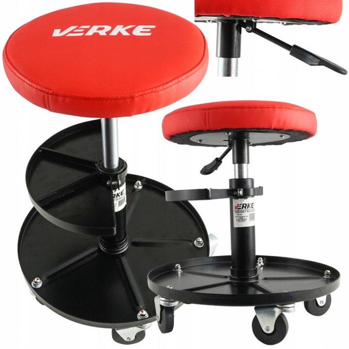 Scaun service auto inaltime reglabila scule detasabile roti 360 grade atelier mecanic (V83260) [12]