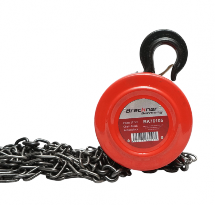 Scripete, Macara cu Lant, Palan Manual, 1T 1 Tona lant 3m DISTL83 (BK76105) [4]