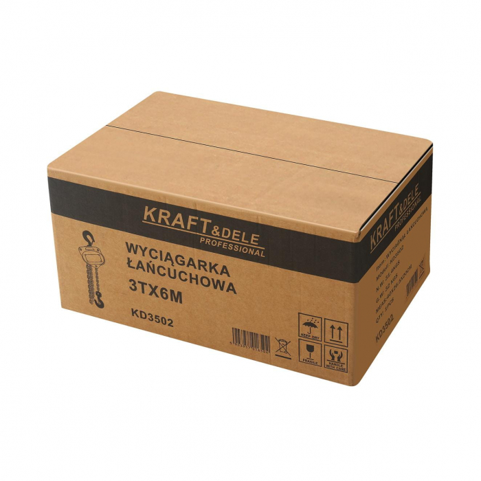 Scripete, Macara cu Lant, Palan Manual, 3T 3 Tone lant 6m 8mm (KD3502) [7]