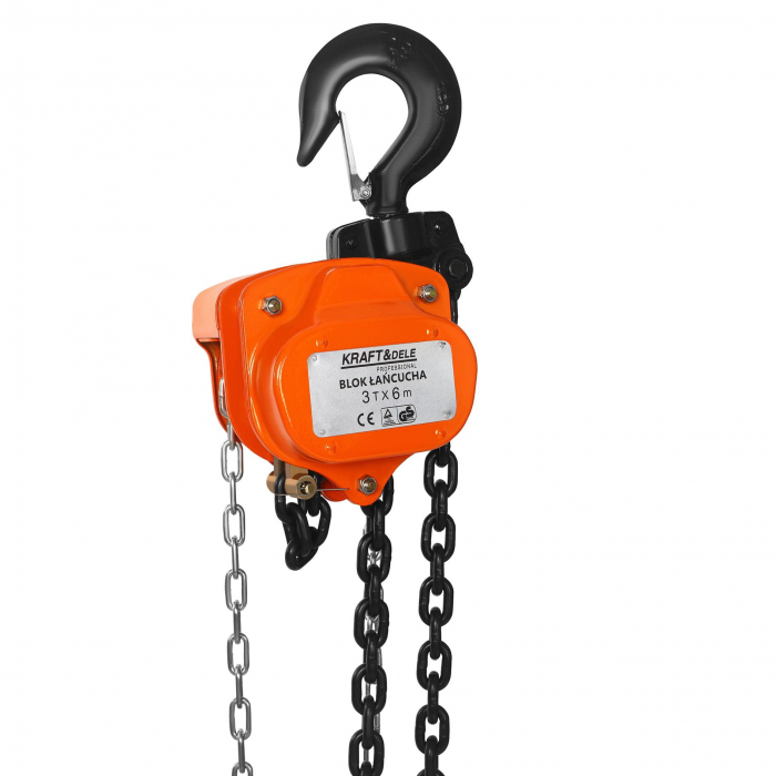 Scripete, Macara cu Lant, Palan Manual, 3T 3 Tone lant 6m 8mm (KD3502) [4]