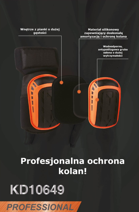 Genunchiere profesionale cu gel, set 2 bucati, pentru constructii si gradinarit  (KD10649) [6]