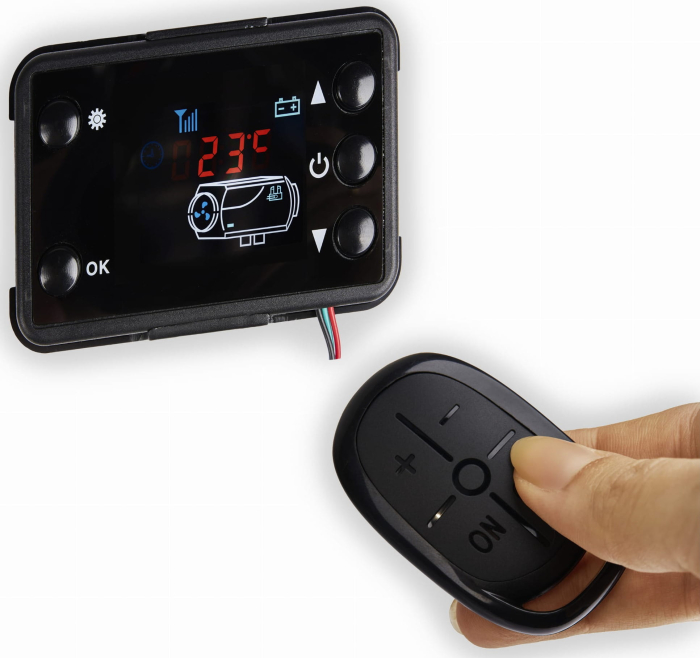 Incalzitor stationar motorina 8kW 12V LCD telecomanda rezervor 10L pentru auto rulota garaj (KD11781) [17]