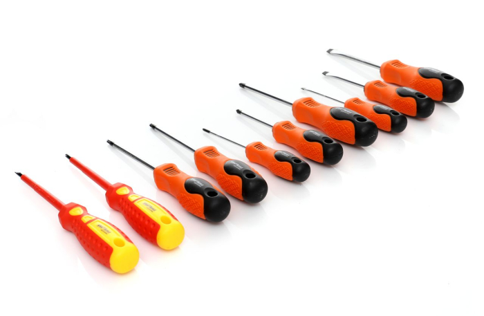 Set 10 surubelnita plate cruce 2 izolate electrician (KD10901) [4]