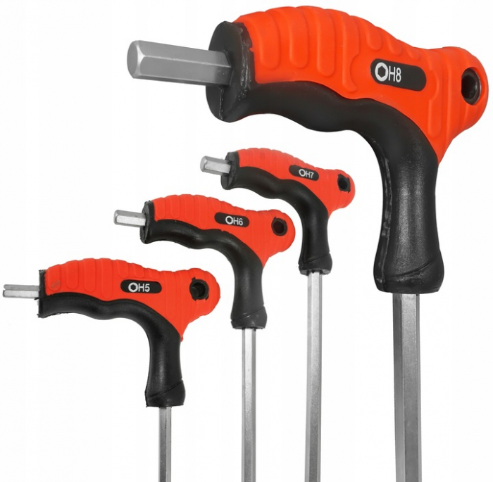 Set 11 chei imbus lungi cu maner 2-10mm surubelnita (V86435) [6]