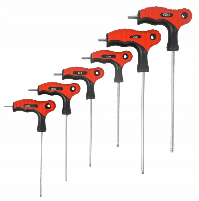 Set 11 chei imbus lungi cu maner 2-10mm surubelnita (V86435) [10]