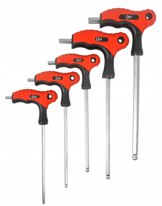 Set 11 chei imbus lungi cu maner 2-10mm surubelnita (V86435) [11]